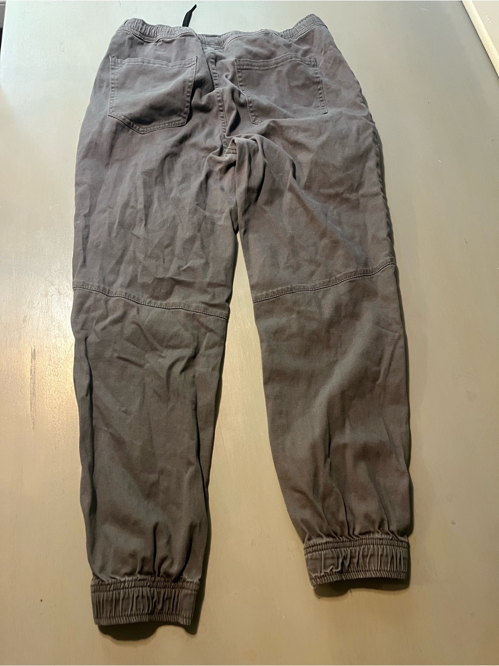 Plugged Moto Jogger Pants Men's Size M (32-34) Grey Elastic Waist & Cuff Biker - Picture 2 of 8
